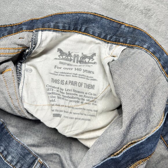 Levi’s 559 Relaxed Straight Men’s Jeans 50x32 Big & Tall Blue Denim - Picture 3 of 12